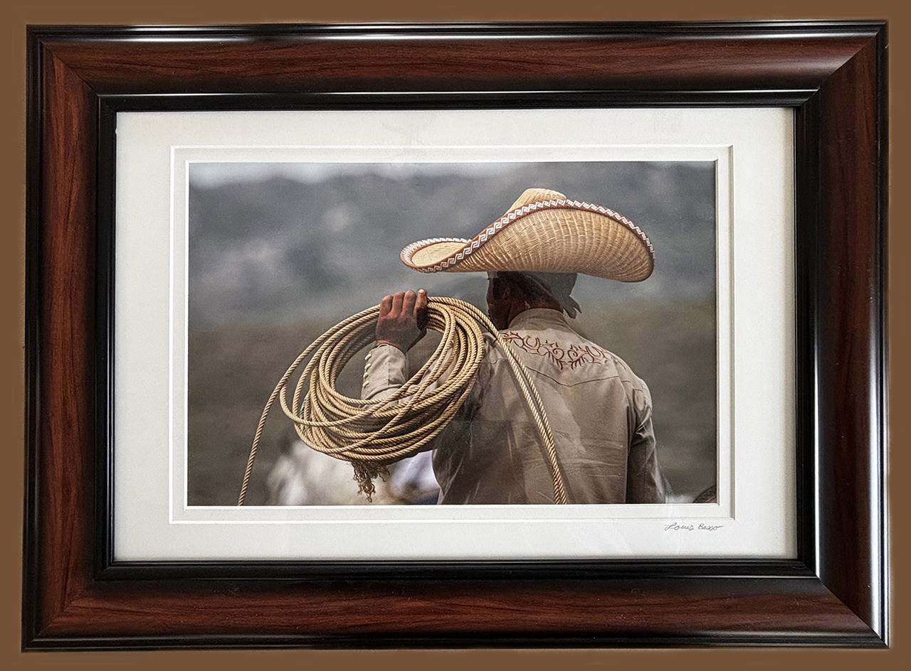 "Vaquero" 13X19 Framed, $175